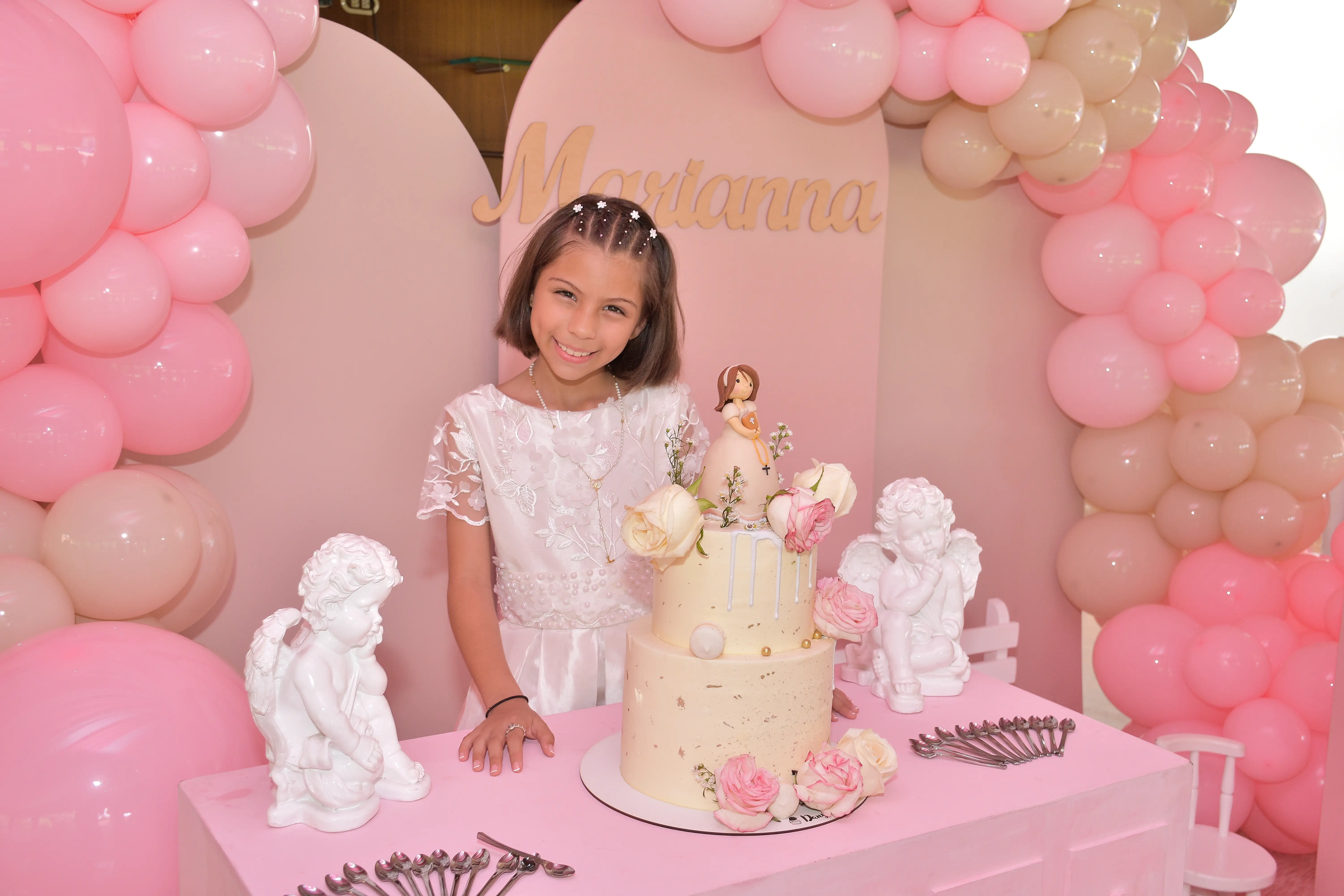 Birthday Girl Pink Balloon Arch Celebration Houston